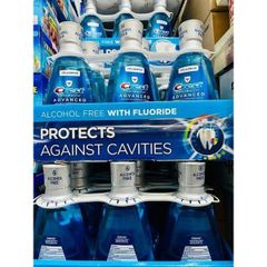 Nước Súc Miệng Crest White Brilliance Whitening 1L - Hơi Thở Thơm Mát, Làm Trắng Răng Tự Nhiên, Giải Pháp Chăm Sóc Răng Miệng Tốt Nhất