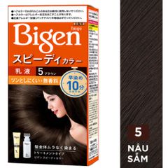 Sản phẩm Nhuộm Tóc Bigen 5 Đen Ngã Nâu