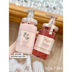 Combo Sữa Tắm và Dưỡng Thể Trắng Da Weilaiya 450ml - Nuôi Dưỡng và Làm Sáng Da Từ Thiên Nhiên, Thích Hợp Mọi Loại Da