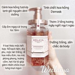Combo Sữa Tắm và Dưỡng Thể Trắng Da Weilaiya 450ml - Nuôi Dưỡng và Làm Sáng Da Từ Thiên Nhiên, Thích Hợp Mọi Loại Da