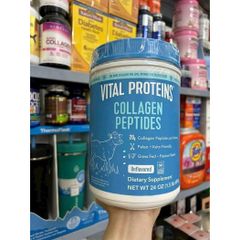 Bột Collagen Vital Proteins Collagen Peptides Không Hương Liệu - Giúp Cải Thiện Độ Đàn Hồi Da, Tóc, Móng & Khớp - Dễ Sử Dụng Hàng Ngày