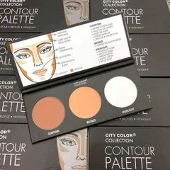 Phấn Tạo Khối 3 Ô City Color Contour Effect Palette - Phấn Trang Điểm Tạo Khối, Highlight, Bronzer Cho Khuôn Mặt Tự Nhiên, Đẹp Rạng Ngời