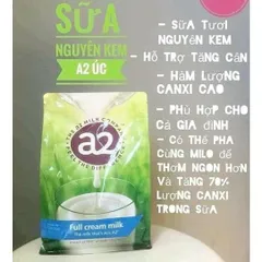 Sữa Tươi Nguyên Kem Dạng Bột A2 1kg (Tem Xanh)