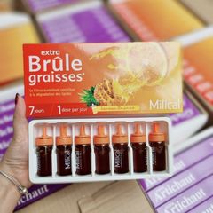 Nước Uống Detox Milica Extra Brule Graisse 7 Ống Vị Cam Dứa