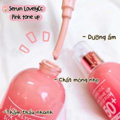 Serum Chống Nắng SPF50 Dưỡng Trắng LOVELYCC Pink Tone Up - 30g, Bảo Vệ Da và Làm Sáng Tự Nhiên, Dành Cho Da Nhạy Cảm