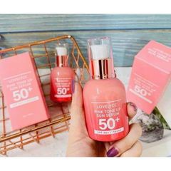 Serum Chống Nắng SPF50 Dưỡng Trắng LOVELYCC Pink Tone Up - 30g, Bảo Vệ Da và Làm Sáng Tự Nhiên, Dành Cho Da Nhạy Cảm