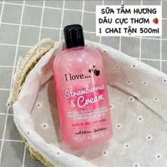 Sữa Tắm I Love Dâu Tây 500ml Dưỡng Da Body Cho Nữ