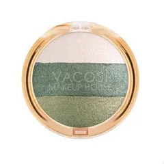 Phấn Mắt Vacosi Natural Studio Trio Eyeshadow - 06 - Greenie
