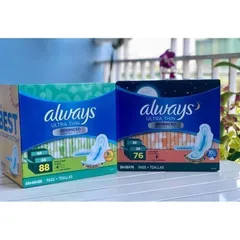 Băng Vệ Sinh ALWAYS Ultra Thin - Bảo Vệ Cao Cấp, Thiết Kế Siêu Mỏng, Thấm Hút Nhanh Chóng, Cảm Giác Thoải Mái Trong Ngày Kinh Nguyệt