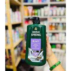 Sữa Tắm Gội Xả Irish Spring - Chiết Xuất Tự Nhiên, Làm Sạch Sâu, Dưỡng Ẩm Da và Tóc, Hương Thơm Quyến Rũ, Phù Hợp với Mọi Loại Da và Tóc