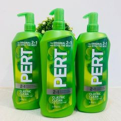 Dầu Gội & Xả Pert Classic Clean 2in1 1L - Giải Pháp Chăm Sóc Tóc Toàn Diện, Mềm Mượt, Khỏe Mạnh