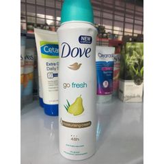 Xịt Khử Mùi Dove Go Fresh 150ml - Hương Thơm Tươi Mát, Chống Mồ Hôi, Phù Hợp Mọi Loại Da, Dễ Dàng Mang Theo
