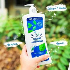 Dưỡng Thể St.ives Collagen & Elastin 621ml - Chăm Sóc Da Cung Cấp Độ Ẩm, Tăng Độ Đàn Hồi và Giảm Nếp Nhăn.