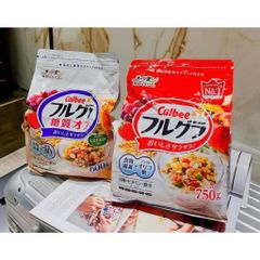 Ngũ cốc Calbee Nhật Ăn Kiêng Giảm Cân Mix Sữa Chua Trái Cây Granola 