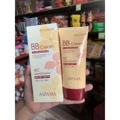 Kem Nền Aspasia BB Cream 4U Special Solution 50ml - Kem Trang Điểm Định Đám, Che Khuyết Điểm, Dưỡng Da Mềm Mại