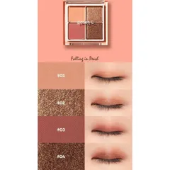 PHẤN MẮT 4 Ô PEACH C FALLING IN EYESHADOW PALETTE