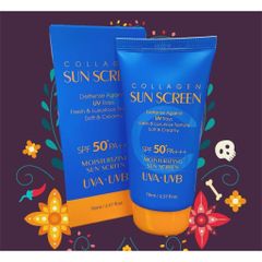 Kem Chống Nắng 3W Collagen Sun Cream Moisturizing SPF 50 - Bảo Vệ Da Khỏe Mạnh và Ẩm Mướt, Phù Hợp Mọi Loại Da