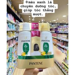 Set 2 Dầu Gội Xả Pantene Pro-V Hộp Giấy Xanh Lá Suôn Mượt
