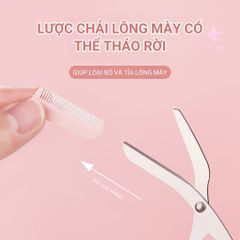 Bộ Dụng Cụ Cắt Tỉa Lông Mày Chuyên Nghiệp - Kéo & Lưỡi Dao Cạo Tinh Tế Giúp Bạn Dễ Dàng Tạo Kiểu Lông Mày Hoàn Hảo