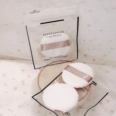 Bông phấn phủ cotton Vacosi Small White Round Puff BP19 231692