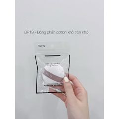 Bông phấn phủ cotton Vacosi Small White Round Puff BP19 231692