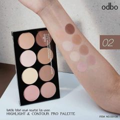 Bảng Phấn Bắt Sáng & Tạo Khối Odbo - Tone 02