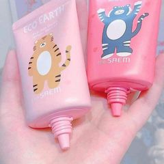 Kem Chống Nắng The Saem Eco Earth Pink Sun Cream Spf50+/Pa++++ 50Gr