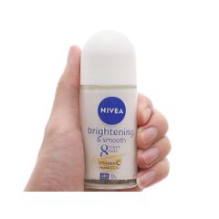 Lăn Ngăn Mùi NIVEA Sáng Mịn 50ml | Ngăn Ngừa Mùi, Mờ Thâm, Se Khít Lỗ Chân Lông - Dưỡng Da Mềm Mại, Tự Tin Suốt Ngày