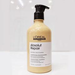 Dầu Gội Loreal Serie Expert Absolut Repair 500ml (Vàng) - Phục Hồi Tóc Hư Tổn, Cung Cấp Dưỡng Chất, Giúp Tóc Mềm Mượt, Chắc Khỏe