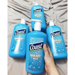 Sữa Tắm Gội Dành Cho Nam Coast Classic Scent 946ml - Sản Phẩm 2 Trong 1 Hương Thơm Cổ Điển, Giúp Làm Sạch Da và Tóc Hiệu Quả