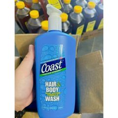 Sữa Tắm Gội Dành Cho Nam Coast Classic Scent 946ml - Sản Phẩm 2 Trong 1 Hương Thơm Cổ Điển, Giúp Làm Sạch Da và Tóc Hiệu Quả