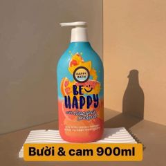 Sữa Tắm Happy Bath Be Happy 900ml - Sữa tắm cấp ẩm, làm sạch da tự nhiên, hương thơm nhẹ nhàng, sản phẩm chăm sóc da tuyệt vời từ Hàn Quốc