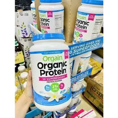 Bột Protein Hữu Cơ Orgain Vani 1.22kg - Nguồn Protein Tự Nhiên Cao, Chất Lượng Tốt Cho Sức Khỏe, Hỗ Trợ Tập Luyện