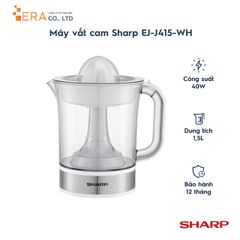 Máy Vắt Cam Sharp EJ-J415-WH 40W - Dung Tích 1.5L, Tự Đảo Chiều, Chân Đế Chống Trượt - Giải Pháp Pha Chế Nước Ép Tại Gia
