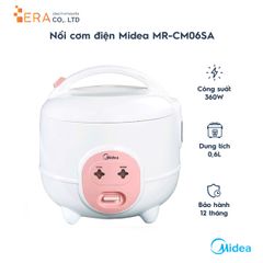 Nồi cơm điện Midea MR-CM06SA 0.6L - Công nghệ Fuzzy Logic, chống dính, cho gia đình nhỏ, hàng chính hãng, nấu cơm nhanh và ngon.
