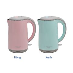 Bình đun siêu tốc Korea King PWP-17P/G 1.7L - Đun nước nhanh 1850W, An toàn vệ sinh thực phẩm, Bảo hành 12 tháng
