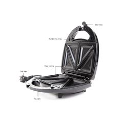 Kẹp nướng sandwich 3 trong 1 Tiross TS513 - Máy làm bánh đa năng 750W với vỉ chống dính, làm bánh nóng giòn tại nhà
