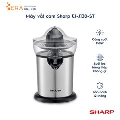 Máy Vắt Cam Sharp EJ-J130-ST 130W Chính Hãng - Thiết Kế Hiện Đại, Inox Sang Trọng, Tiện Lợi, Vắt Ép Nhanh Chóng