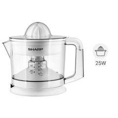 Máy Vắt Cam Sharp EJ-J256-WH Màu Trắng - Dung Tích 0.6L, Công Suất 25W, Thiết Kế Hiện Đại, Đầu Vắt Tự Động, Thích Hợp Gia Đình Trọn Gói Sức Khỏe