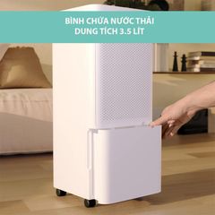 Máy Hút Ẩm Suntec Wellness DryFix 20 - 3 in 1 Hút Ẩm, Lọc Không Khí, Sấy Quần Áo - Dung Tích 20L/ngày cho Phòng 63m2