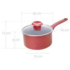 Nồi Cán Dài Quánh Tefal So Chef 18cm - Chảo Chống Dính Titan Bền, Phù Hợp Bếp Từ, Công Nghệ Thermo-Spot, Dễ Dàng Rót Thức Ăn