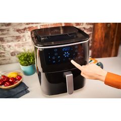 Nồi Chiên Không Dầu Tefal FW201815 - Đa Năng 6.5L, Công Suất 1600-1900W, Chức Năng Chiên Nướng & Hấp, Bảng Điều Khiển Cảm Ứng