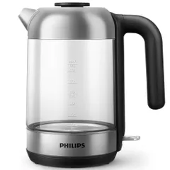 Bình Đun Siêu Tốc Philips HD9339/80 - 1.7L, 2200W, Thiết Kế Thủy Tinh Sang Trọng, Bảo Hành 24 Tháng