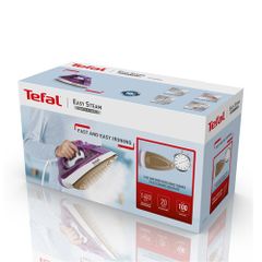 Bàn ủi hơi nước Tefal FV1955E0 - Công suất 1400W, bình chứa 270ml, mặt đế chống dính, tự ngắt, tiện lợi cho mọi loại vải.
