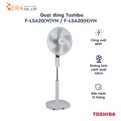 Quạt đứng Toshiba F-LSA20 60W - 5 cánh, điều khiển từ xa, nhiều chế độ gió, thiết kế hiện đại, quạt máy chính hãng tại nhà