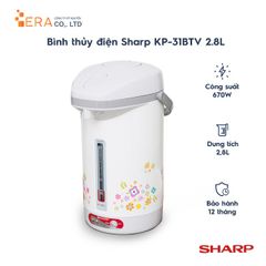 Bình Thủy Điện Sharp KP-31BTV 2.8L - An Toàn, Đun Sôi Nhanh, Giữ Nóng Hiệu Quả, Lý Tưởng Cho Gia Đình Việt