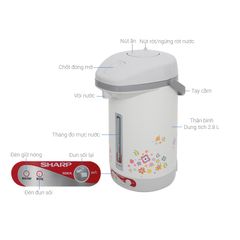 Bình Thủy Điện Sharp KP-31BTV 2.8L - An Toàn, Đun Sôi Nhanh, Giữ Nóng Hiệu Quả, Lý Tưởng Cho Gia Đình Việt