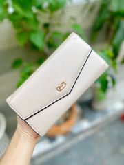 Ví Valentino Nữ Nắp Gập Màu Nude - Thiết Kế Sang Trọng Size 195x9 - Phụ Kiện Thời Trang Thời Thượng