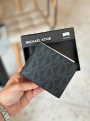 Ví Nam Michael Kors Màu Đen Logo - Kích Thước 8x10.5 cm - Phong Cách Sang Trọng và Thời Thượng Cho Nam Giới