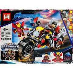 Lắp ráp xe siêu anh hùng Avengers có 4 phân loại MG1318A MG1318B MG1318C MG1318D